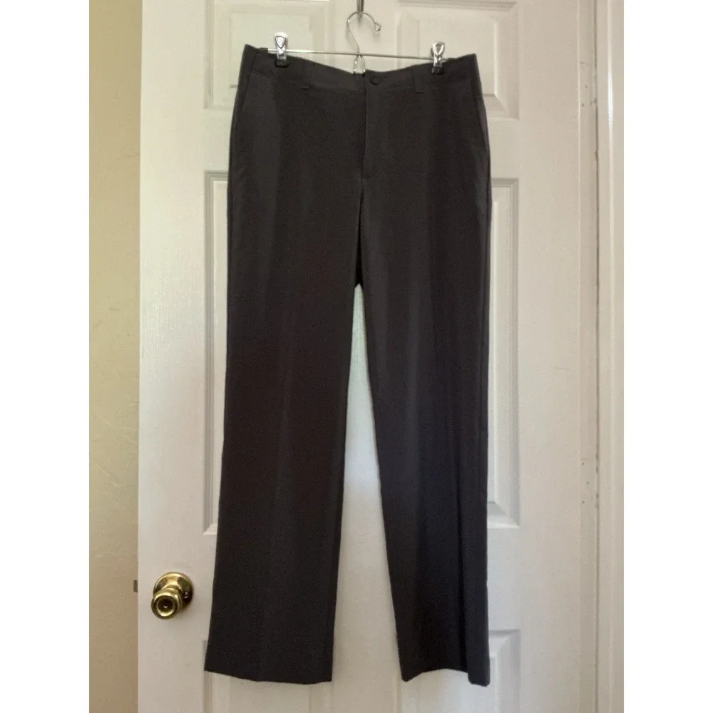 Ben Hogan Men's Performance Flat Front Golf Pants Dark Gray 30x30 Stretch EUC